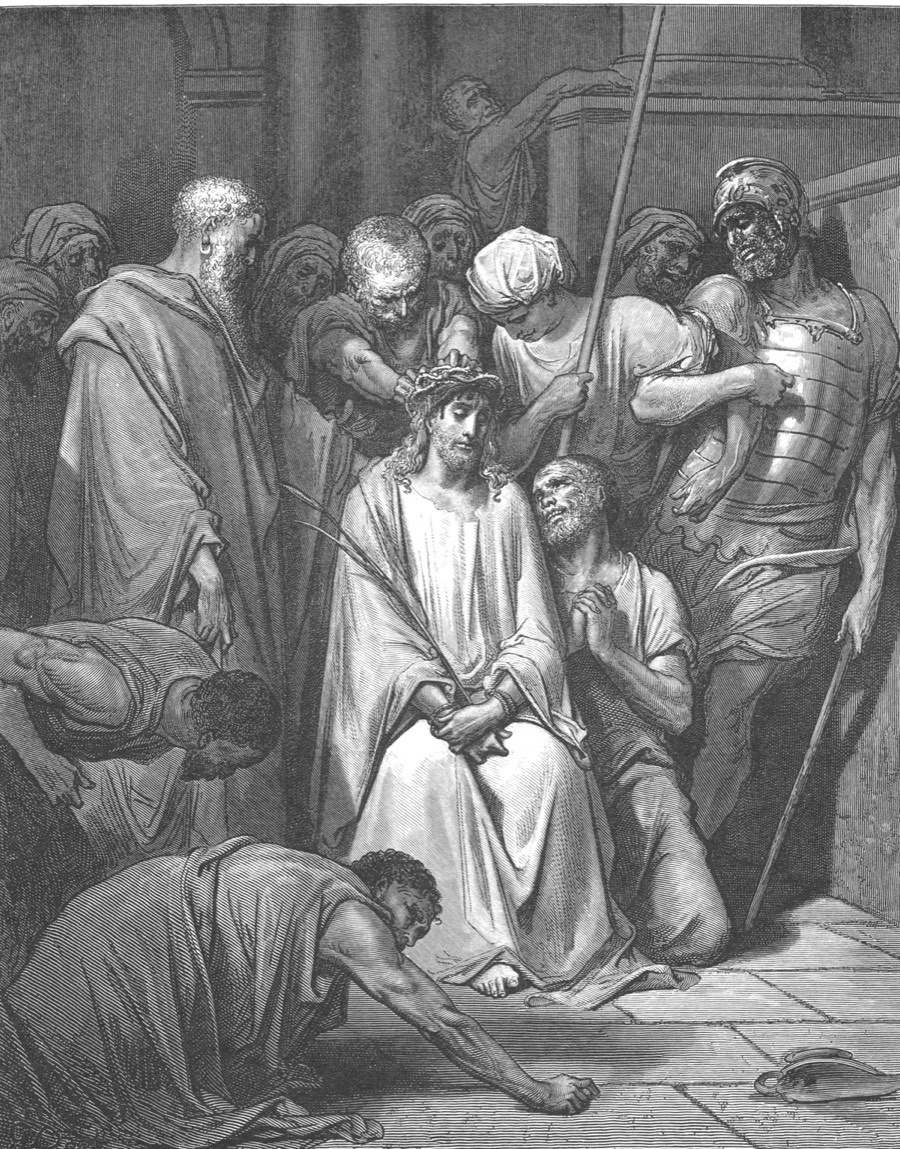Engraving of Christ crowned with the crown of thorns — Gustave Doré